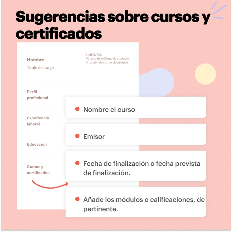 Cursos y certificados