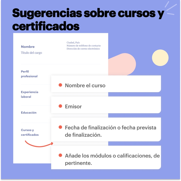 Cursos y certificados